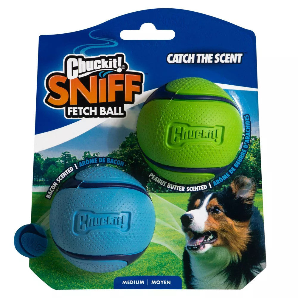 Chuckit! Sniff Bacon-Mogyoróvaj illatú Labda Pakk