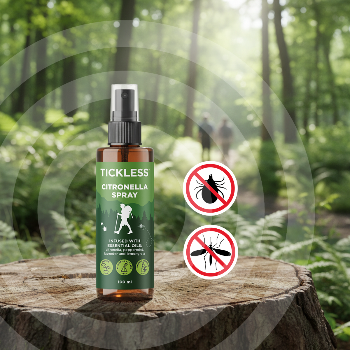 Tickless - Természetes Citronella kullancs és szúnyogriasztó spray Gazdiknak