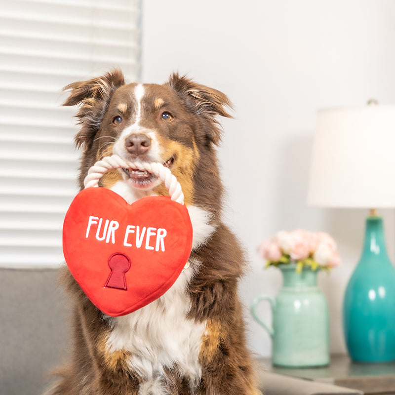 Hugsmart - Fur Ever Lock Heart plüss