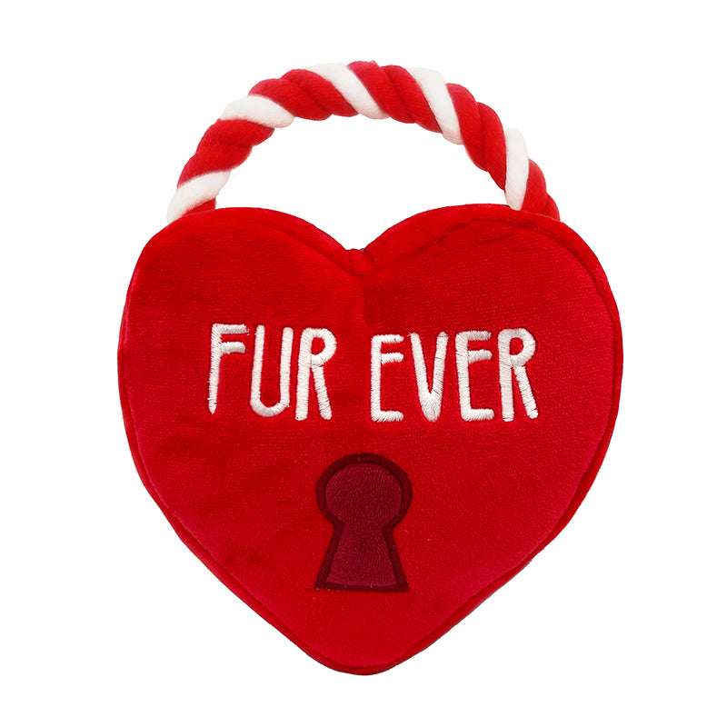 Hugsmart - Fur Ever Lock Heart plüss