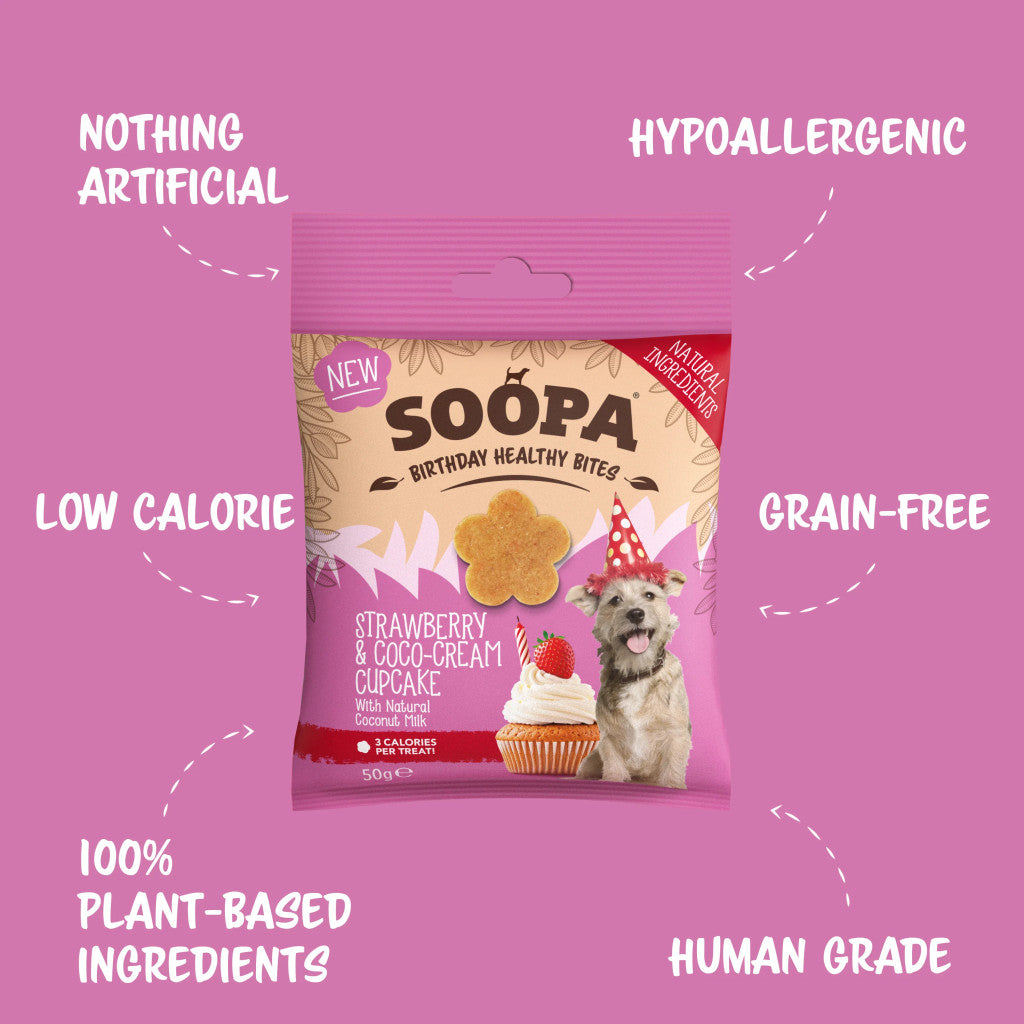 SOOPA - Health Bites - Strawberry & Coco-Cream Cupcake