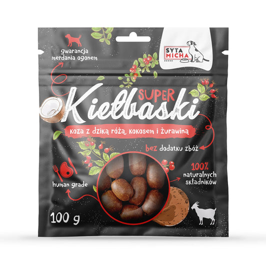 Syta Micha -  Kolbászkák - Kecske Csipkebogyóval és Kókusszal