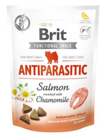 Brit Care Functional Snack Antiparasitic - Lazac és kamilla