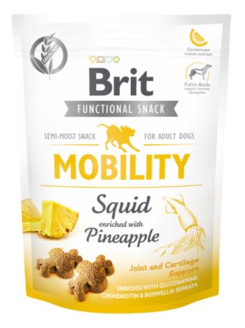 Brit Care Functional Snack Mobility - Tintahal és Ananász