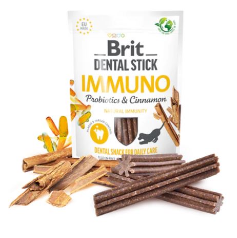 Brit Care Dental Stick - Immuno - Probiotikum és Fahéj