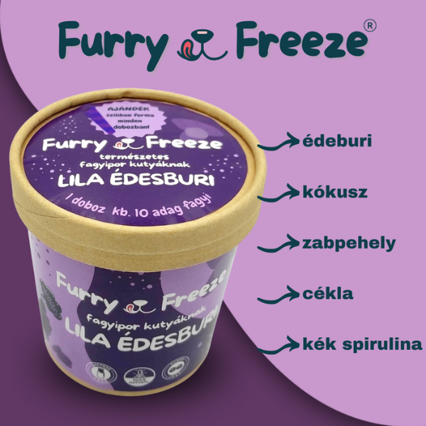 Furry Freeze® fagyipor kutyáknak - LILA ÉDESBURI Media 1 of 5