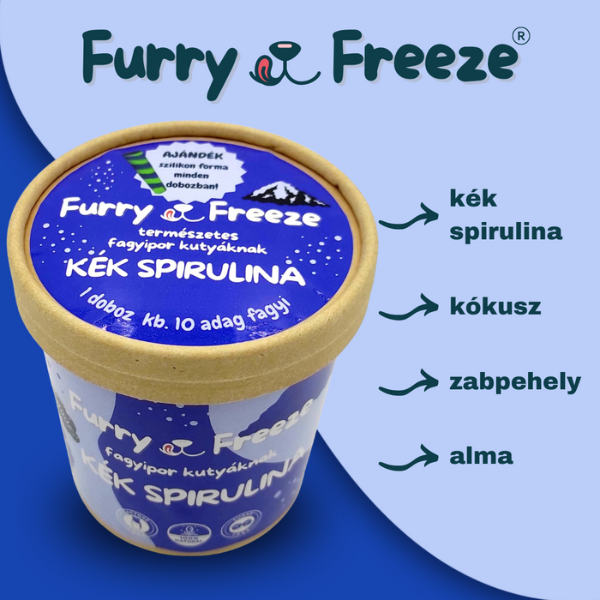 Furry Freeze® fagyipor kutyáknak - KÉK SPIRULINA