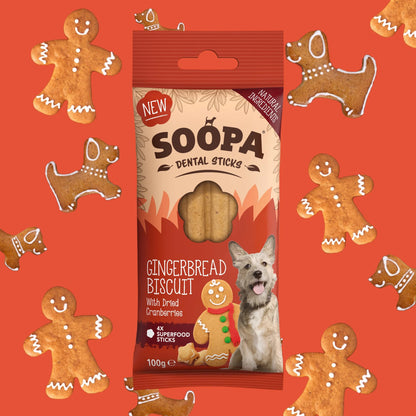 SOOPA - Dental Sticks -Gingerbread Biscuit