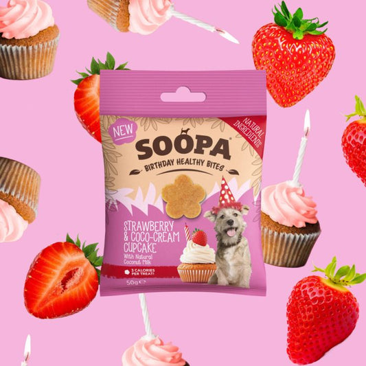 SOOPA -  Health Bites - Strawberry & Coco-Cream Cupcake