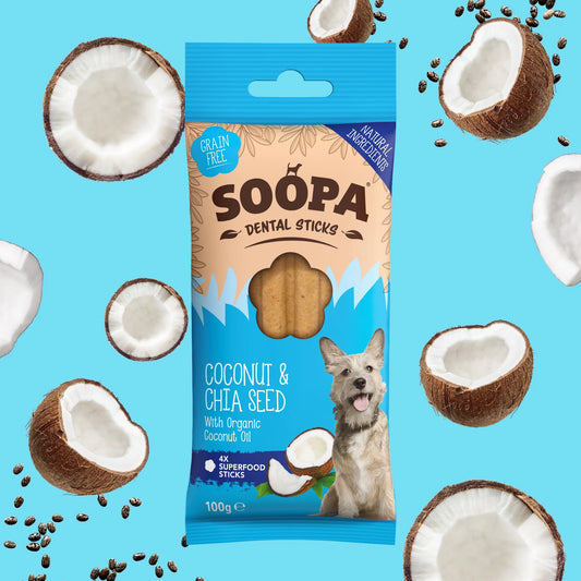 SOOPA - Dental Sticks - Kókusz és Chia mag