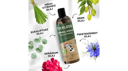 Tickless® Herbal Shield - 100% természetes kutyasampon nagy sétákhoz