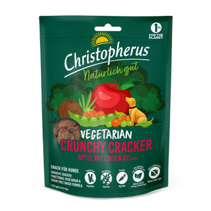 Vegetarian - Crunchy Snack alma és lencse-Soft-Im-Biss Christopherus Jutalomfalat