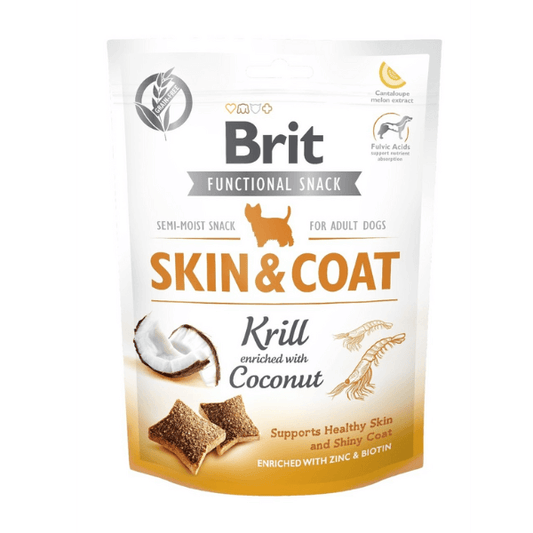 Brit Care Functional Snack Skin&Coat - Krill,Plankton és Kókusz