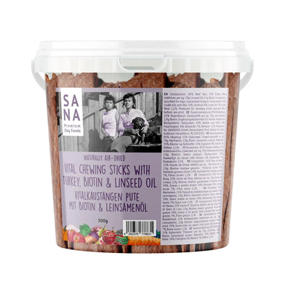 Sana - Fogtisztító rágórúg - Pulyka biotinnal és lenolajjal 500g