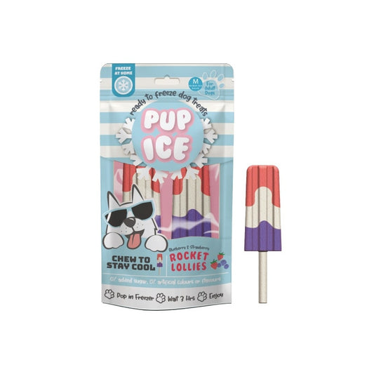 Pup Ice Rocket Lollies - Eper & Áfonya (M) 2db