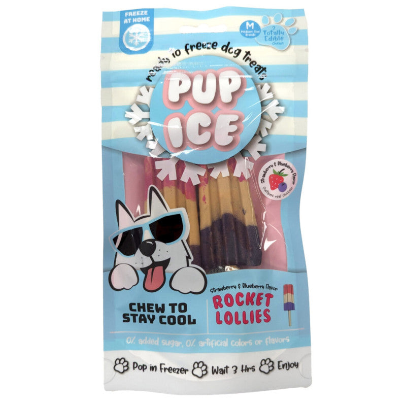 Pup Ice Rocket Lollies - Eper & Áfonya (M) 2db